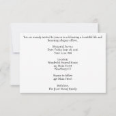 Invitation commémorative (Dos)