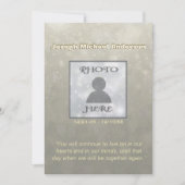 Invitation commémorative | Ajouter une photo (Devant)