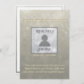 Invitation commémorative | Ajouter une photo (Devant / Derrière)