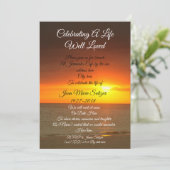 Invitation commémorative "Célébration de la Vie" (Debout devant)