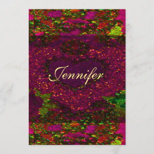 Invitation commémorative Coeur Rose