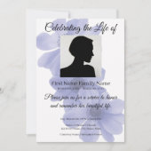 Invitation commémorative de fleur d'anémone (Devant)