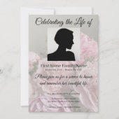 Invitation commémorative de fleurs (Devant)
