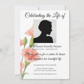 Invitation commémorative de fleurs (Devant)