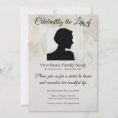 Invitation commémorative de fleurs (Devant)