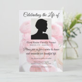 Invitation commémorative de pivoine (Debout devant)