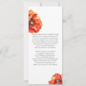 Invitation commémorative des funérailles JW Red Po (Dos)