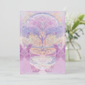 Invitation commémorative | Deux anges et arbre (Debout devant)