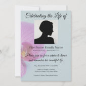 Invitation commémorative d'orchidée (Devant)