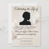 Invitation commémorative d'orchidée (Devant)