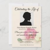 Invitation commémorative d'orchidée (Devant)