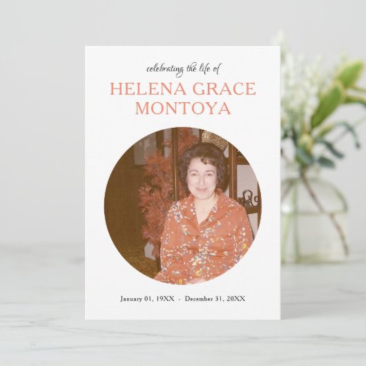 invitation commémorative du centre cercle (Debout devant)