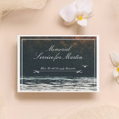 Invitation commémorative du coucher du soleil de L