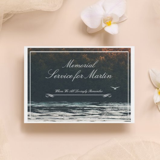 Invitation commémorative du coucher du soleil de L