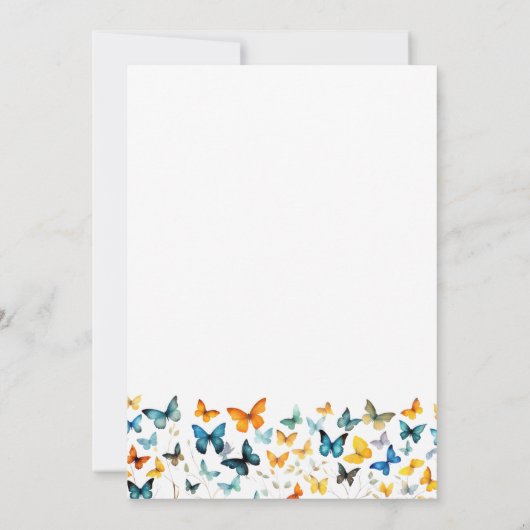 Invitation commémorative papillon (Dos)