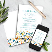 Invitation commémorative papillon