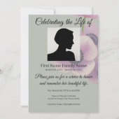 Invitation commémorative pour l'anémone grise (Devant)