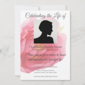 Invitation commémorative rose (Devant)