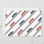 Invitation Commencer Vos Moteurs Course Voiture Anniversaire  (Dos)