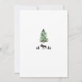 Invitation Commençons l'aventure Baby Shower forêt (Dos)