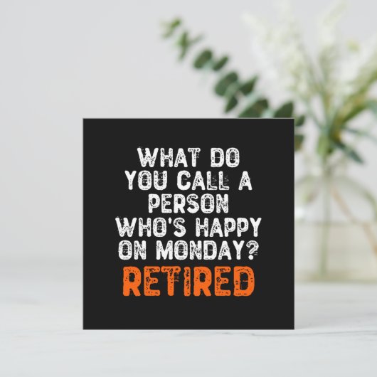 Invitation Comment appelez-vous une personne qui est heureuse (Debout devant)