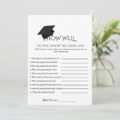 Invitation Comment bien Savez-vous Jeu de remise des diplômes (Debout devant)