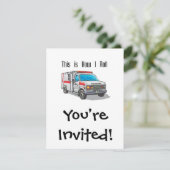 Invitation Comment je déplace l'ambulance (Debout devant)