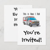 Invitation Comment je déplace l'ambulance (Devant / Derrière)