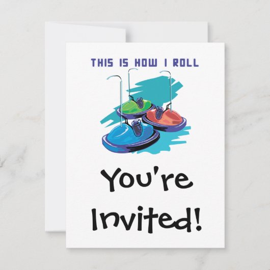 Invitation Comment je marche (voitures pare-chocs) (Devant)