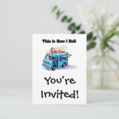 Invitation Comment je roule (Camion à glace) (Debout devant)