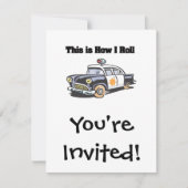 Invitation Comment je roule (Police/Cop Car) (Devant)