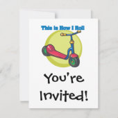 Invitation Comment je roule (Scooter) (Devant)
