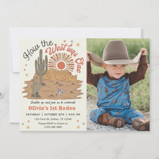 Invitation Comment L'Occident A Été Mon Premier Rodéo Photo A (Devant)
