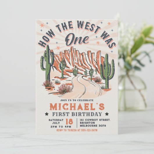 Invitation Comment L'Occident Était Un Cowboy Occidental Anni (Debout devant)
