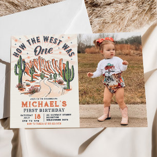 Invitation Comment L'Occident Était Un Cowboy Occidental Phot