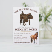 Invitation Comment l'Occident était un ! Cowboy Premier Rodéo (Debout devant)