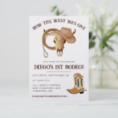 Invitation Comment l'Occident était un ! Cowboy Premier Rodéo (Debout devant)