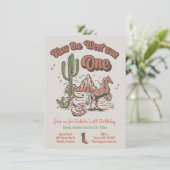 Invitation Comment l'Ouest était un anniversaire de cowboy (Debout devant)