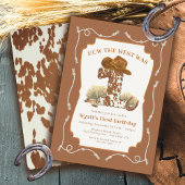 Invitation Comment l'Ouest était une fête d'anniversaire de C