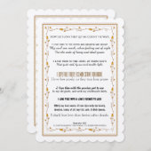 Invitation Comment t'aime-t-on ? Mariage de poésie typographi (Devant / Derrière)