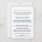 Invitation Comment t'aime-t-on ? Mariage de poésie typographi (Devant)