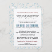 Invitation Comment t'aime-t-on ? Mariage de poésie typographi (Devant / Derrière)