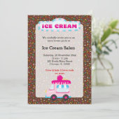 Invitation Commerce de crème glacée (Debout devant)