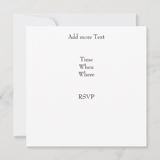 Invitation commerciale vide (Dos)