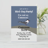 Invitation Common Tern Seabird Funny Birthday Party (Debout devant)