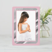 Invitation Communion argentée du PK premier de photo de (Debout devant)