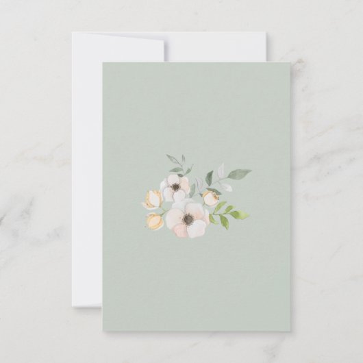 Invitation Communion botanique (Dos)