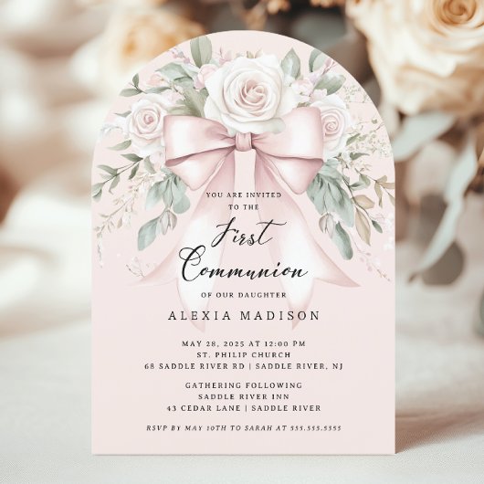Invitation communion Bow & Blossom