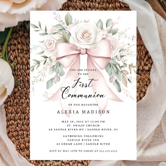 Invitation communion Bow & Blossom