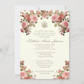 Invitation Communion Catholique Eucharistie Florale (Devant)